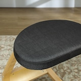thumbnail of HOMCOM Sedia Inginocchiatoio in Tessuto Effetto Lino e Legno Nero