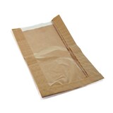 thumbnail of 1000x Papierfaltenbeutel für Kleingebäck 15 + 6 x 29 cm mit Fenster 10cm