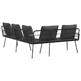 thumbnail of vidaXL Sofa mit Kissen Grau 61.5 x 123 x 82cm Metall