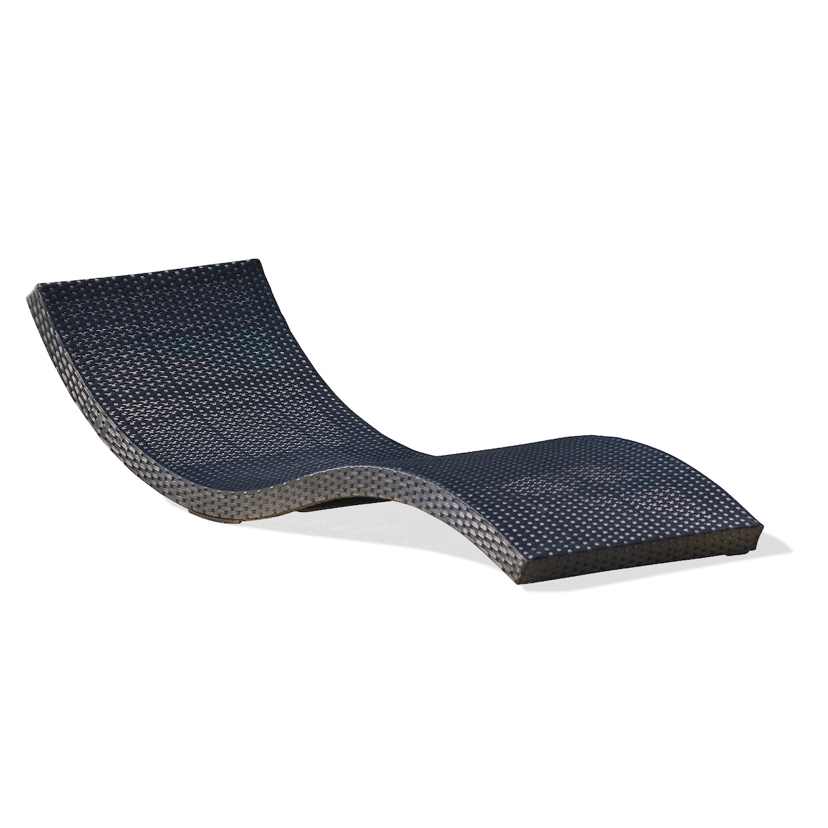 DCB GARDEN Lettino in resina intrecciata 190 x 62 X 47 cm