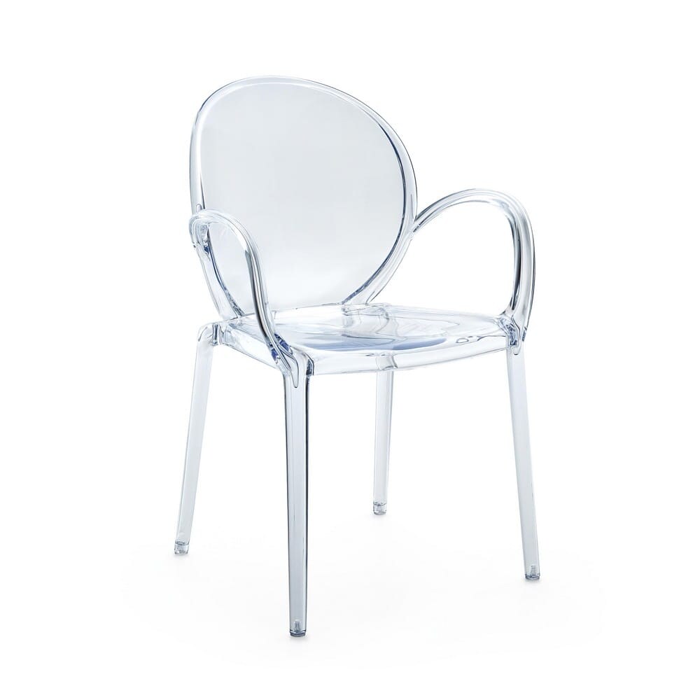 Bob Gardens Sedia con braccioli trasparente (4 pezzi) - OLIVIA