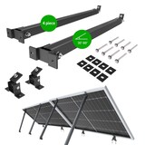 thumbnail of Elevazione Montaggio modulo solare Balcone Centrale elettrica Tetto piano