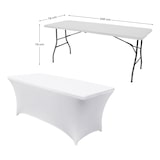thumbnail of Capa para Mesa Dobrável Retangular Catering 240x74cm Branco 7house