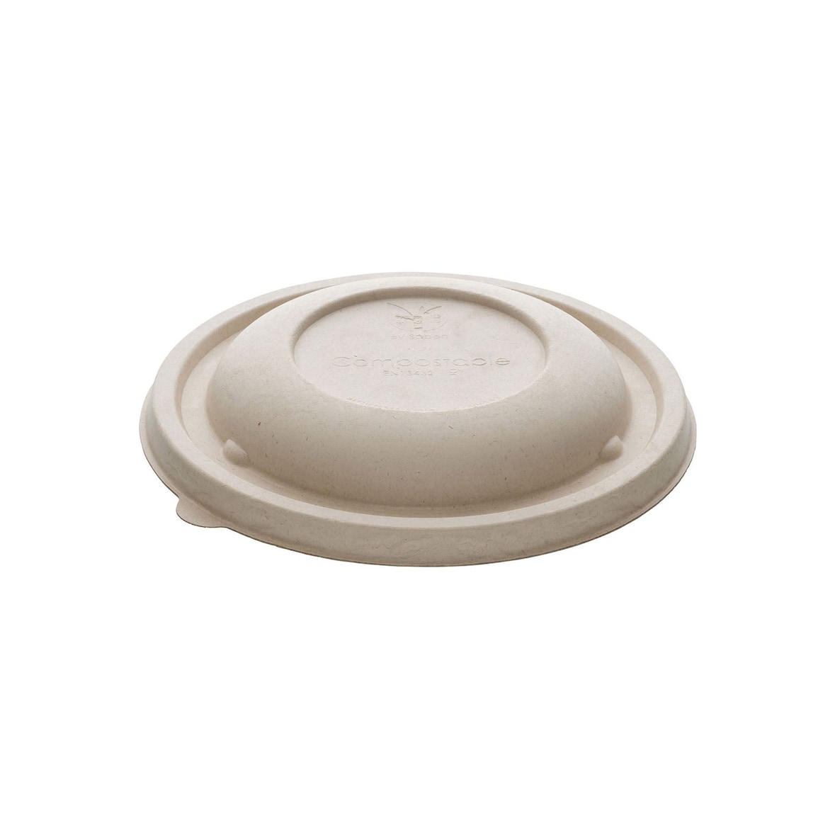 300x Deckel "BePulp", natur, rund, 170mm