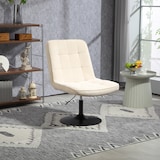 thumbnail of SVITA HENRY Loungestuhl Cocktailsessel Drehfuß Loungesessel Cordbezug Beige