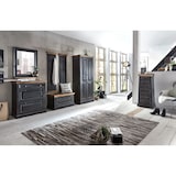 thumbnail of SIT Möbel Schoenenkast mangohout | L 85 x B 40 x H 90 cm | zwart / donkerbruin | 05862-11 | Serie Corsica