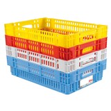 thumbnail of GILAC Caisse ajourée empilable emboîtable HACCP 600 x 400 - 27 L - Bleu G180210