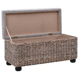 thumbnail of Helloshop26 - Panca pouf sgabello mobile panca 2 pezzi grigio giacinto d'acqua 3002178