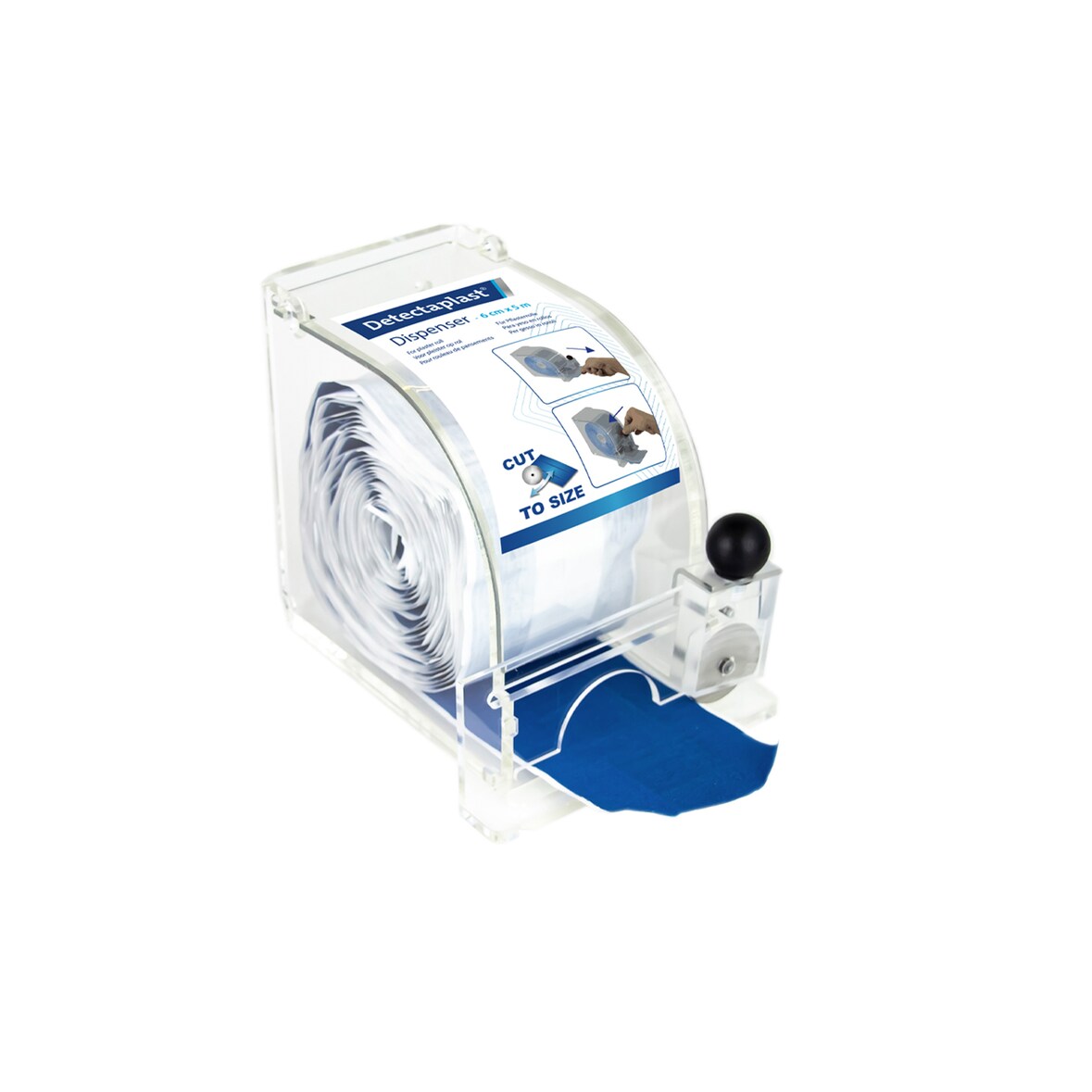 Dispenser 6cm x 5m mit Abschneider - ohne Pflasterrolle