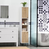 thumbnail of kleankin armario alto de baño columna auxiliar de baño con 2 puertas y 6 estantes para ducha aseo dormitorio estilo moderno 31,5x30x169 cm