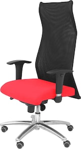 thumbnail of Endereço Sahuco e e assentos estofados em tecido vermelho Bali