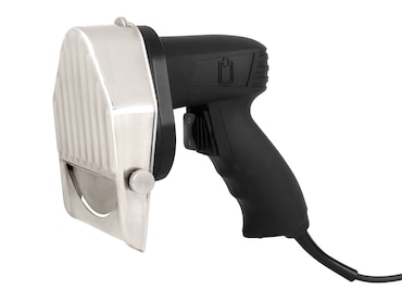 METRO PROFESSIONAL Cuchillo eléctrico para Döner GES1000, 12.5 x 20.2 x 18.2 cm, 30 kg/h, 80 W, grosor de corte ajustable, negro