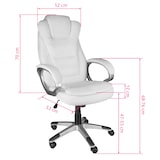 thumbnail of tectake Silla de oficina ZulúSilla de oficina Zulú  blanco - 404388