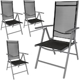 thumbnail of tectake Aluminium tuinstoelen inklapbaar - antraciet, Set van 4 - 401634