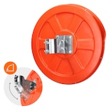 thumbnail of ECD Germany Verkehrsspiegel Ø 30 cm Rot mit Halterung Wetterfest Unzerbrechlich Sicherheitsspiegel Panoramaspiegel