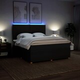 thumbnail of vidaXL Boxspringbett mit Matratze Schwarz 180x200 cm Stoff