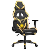 thumbnail of vidaXL Gaming-Stuhl mit Fußstütze Schwarz und Golden Kunstleder