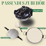 thumbnail of Sommertal PizzaProfi Pizzaofen, 32cm Pizzastein, schnelle 3-Minuten Pizza, 5-teiliges Set mit 2x Pizzaschieber, Pizzaschneider