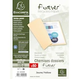 thumbnail of Exacompta - Réf. 420205E - Carton de 500 chemises semi-rigides Forever® 170 g/m2 - dim 24 x 32 cm pour A4 - jaune