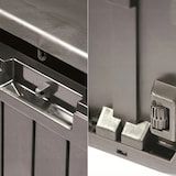 thumbnail of Prosperplast - Baul de jardin 290 litros Boxe Board de plastico en color antracita 116,6 x 47 x 59,5 cm