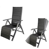 thumbnail of Alu Liegestuhl 6-fach verstellbar gepolstert Hochlehner Gartenmöbel Gartensessel