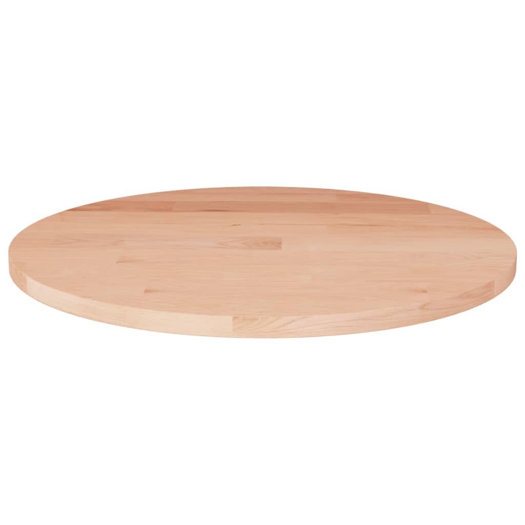 vidaXL Tafelblad rond Ø40x1,5 cm onbehandeld massief eikenhout