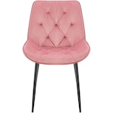 thumbnail of 2er Set Esszimmerstuhl Wallace Samt rosa