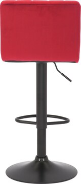 thumbnail of CHEFGASTRO Barhocker FIJI Samt HxBxT 87x41x49cm Samt Rot Barstuhl