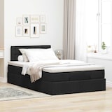thumbnail of vidaXL Ottoman-Bett mit Matratze Schwarz 120x190 cm Stoff