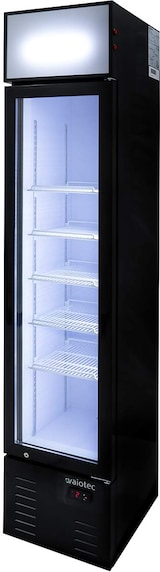 thumbnail of vaiotec TOPLINE Getränkekühlschrank 1 Tür / 155 Liter mit Leuchtaufsatz "schwarz", 390 x 480 mm
