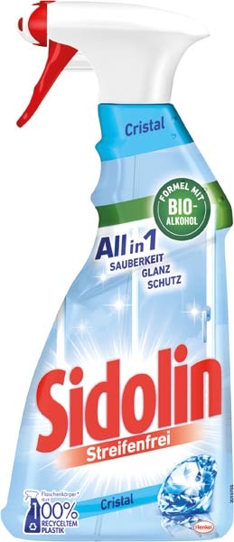 SIDOLIN Sidolin Glasreiniger Cristal 3in1 500ml