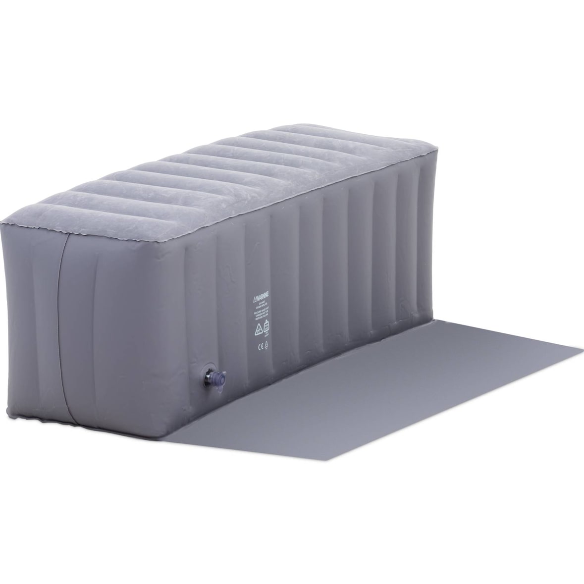 Uniprodo - Opblaasbare whirlpoolrand - 110 x 40 x 43 cm - grijs