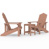 thumbnail of vidaXL Adirondack-Gartenstühle mit Tisch HDPE Braun