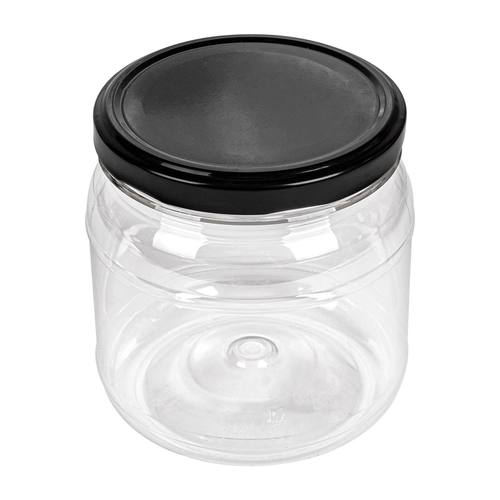 Garcia de Pou 88 Unités - Pot Avec Couvercle 500 Ml Ø10X10,5 Cm Transparent Pet