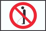 thumbnail of Pinkeln verboten Symbol Schild A1 (594x841mm)
