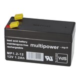 thumbnail of Multipower Blei-Akku MP1,2-12 Pb 12V 1,2Ah VdS G107032, Faston 4,8