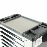 thumbnail of Mephisto XXL Werkzeugwagen Werkstattwagen mit 7 befüllten Schubladen wie Schraubenschlüssel, Ratsche mit Nusskasten usw. in Soft Inlays in Carbonoptik