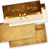 thumbnail of Gutscheine Gastro Restaurant für Kunden (100 Stück inkl. Umschläge) einfach Werte eintragen und stempeln