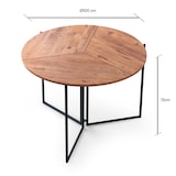 thumbnail of WellHome Tajo Mesa de Comedor Plegable 100x79cm en color Marrón