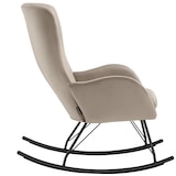 thumbnail of tectake cadeira de balanço Swing com patins de aço e espessa almofada  Preto/Taupe