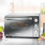 thumbnail of ROMMELSBACHER Back & Grill Ofen BGS 1500, Backraum antihaftbeschichtet, 6 Heizarten, Drehspieß, Zeitschaltuhr, Doppelverglasung