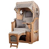 thumbnail of Strandkorb - bene living - Ammersee Single Teak Bullauge - PE shell - Modell 545 - Einsitzer inkl. Liftersystem