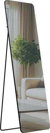 thumbnail of Standspiegel MURCIA - Glas Schwarz-matt 50x3x160 cm | Ganzkörperspiegel Freistehender Spiegel Groß Schlafzimmer