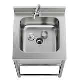 thumbnail of Gasfrit – Pia de aço inoxidável com 1 cuba e torneira 550 x 550 x 800 mm desmontável | Pia industrial com pés | Cuba para cozinha