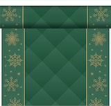 thumbnail of Duni Dunicel® Tête-à-Tête-Tischläufer 0,4 x 24 m Rhombus Green, 4 Stk/Krt (4 x 1 Stk)