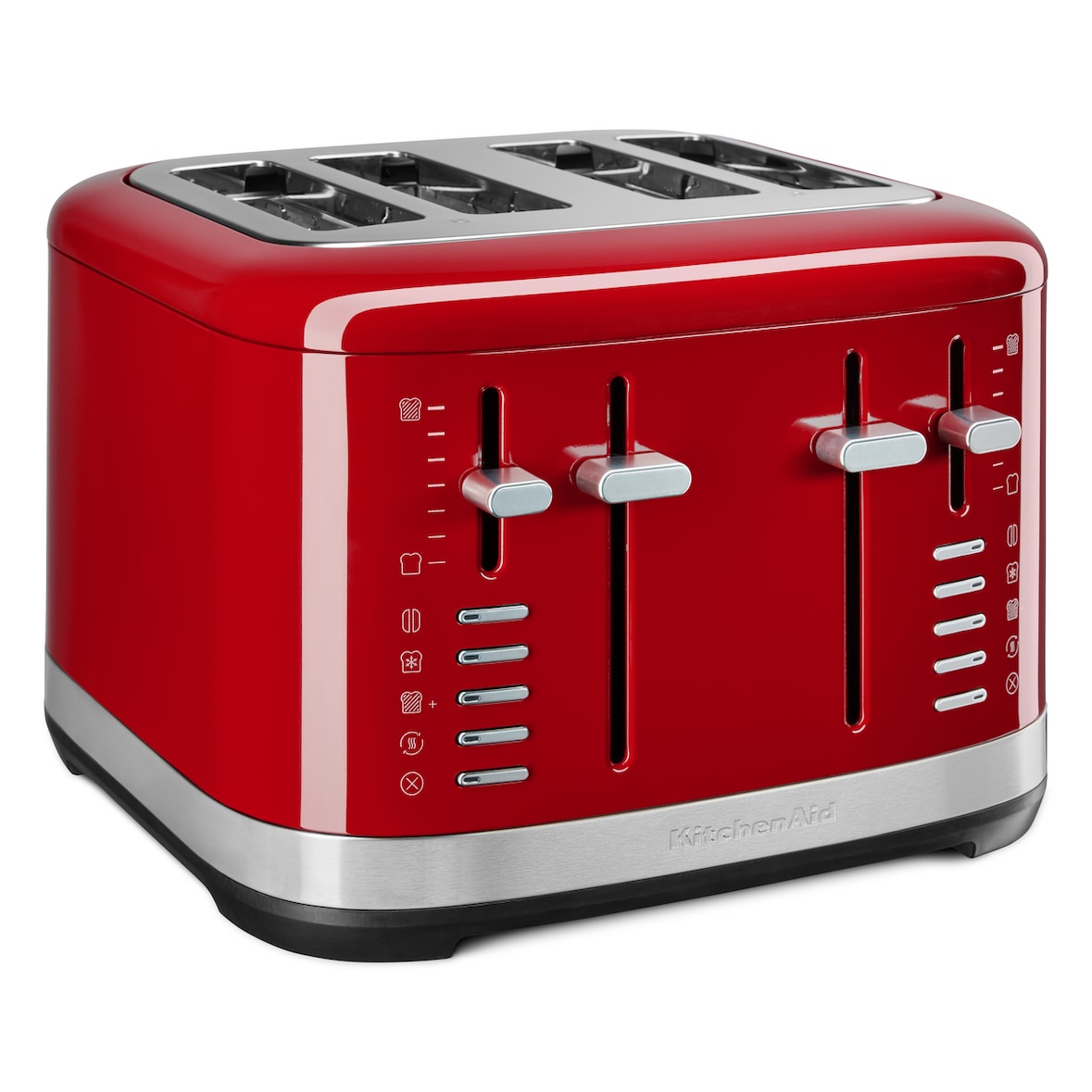 KitchenAid 4-sleuven broodrooster 5KMT4109EER, roestvrij staal, rood