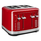 thumbnail of KitchenAid 4-sleuven broodrooster 5KMT4109EER, roestvrij staal, rood