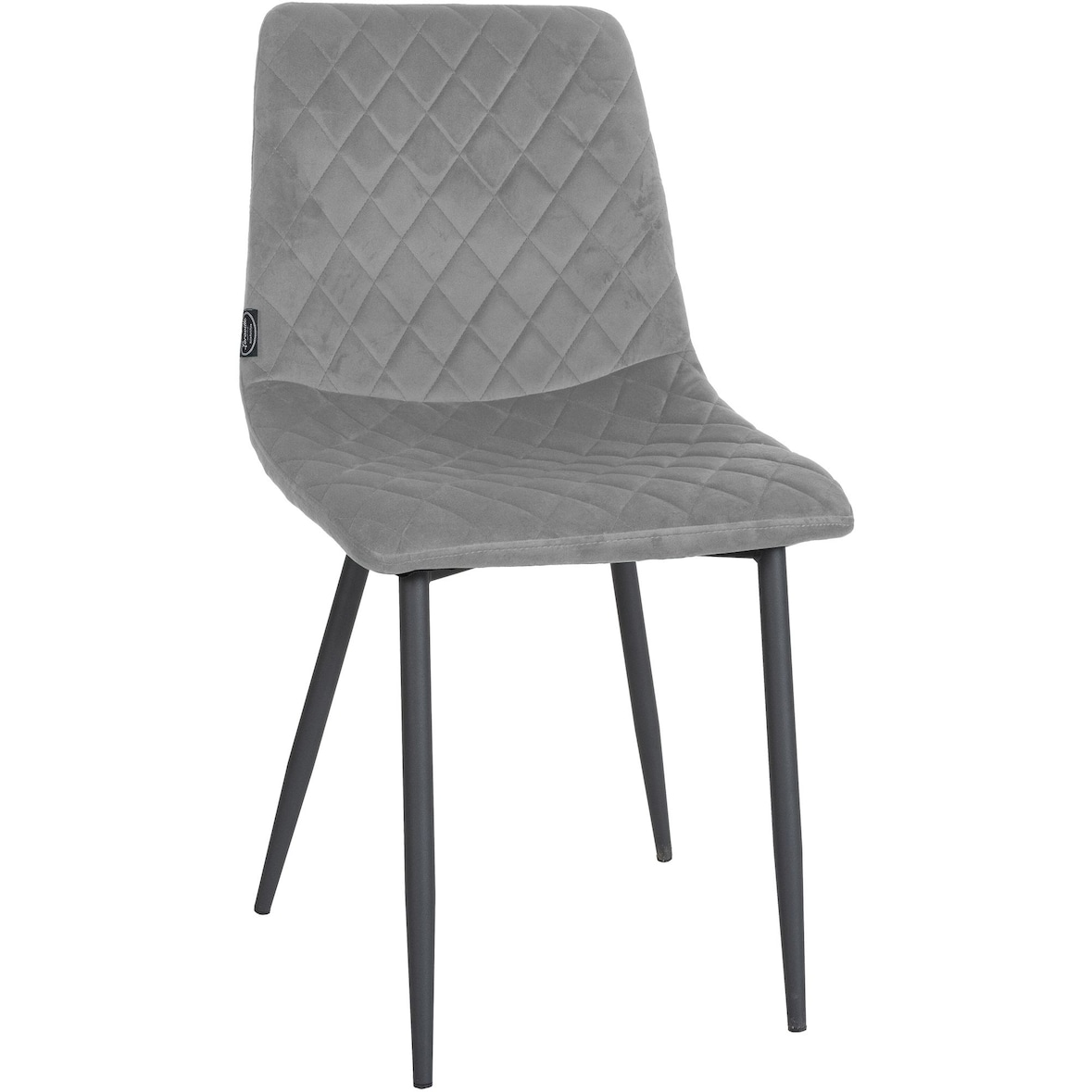 Silla de comedor Telde de terciopelo Gris