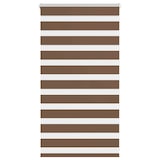 thumbnail of vidaXL Doppelrollo Braun 80x100 cm Stoffbreite 75,9 cm Polyester
