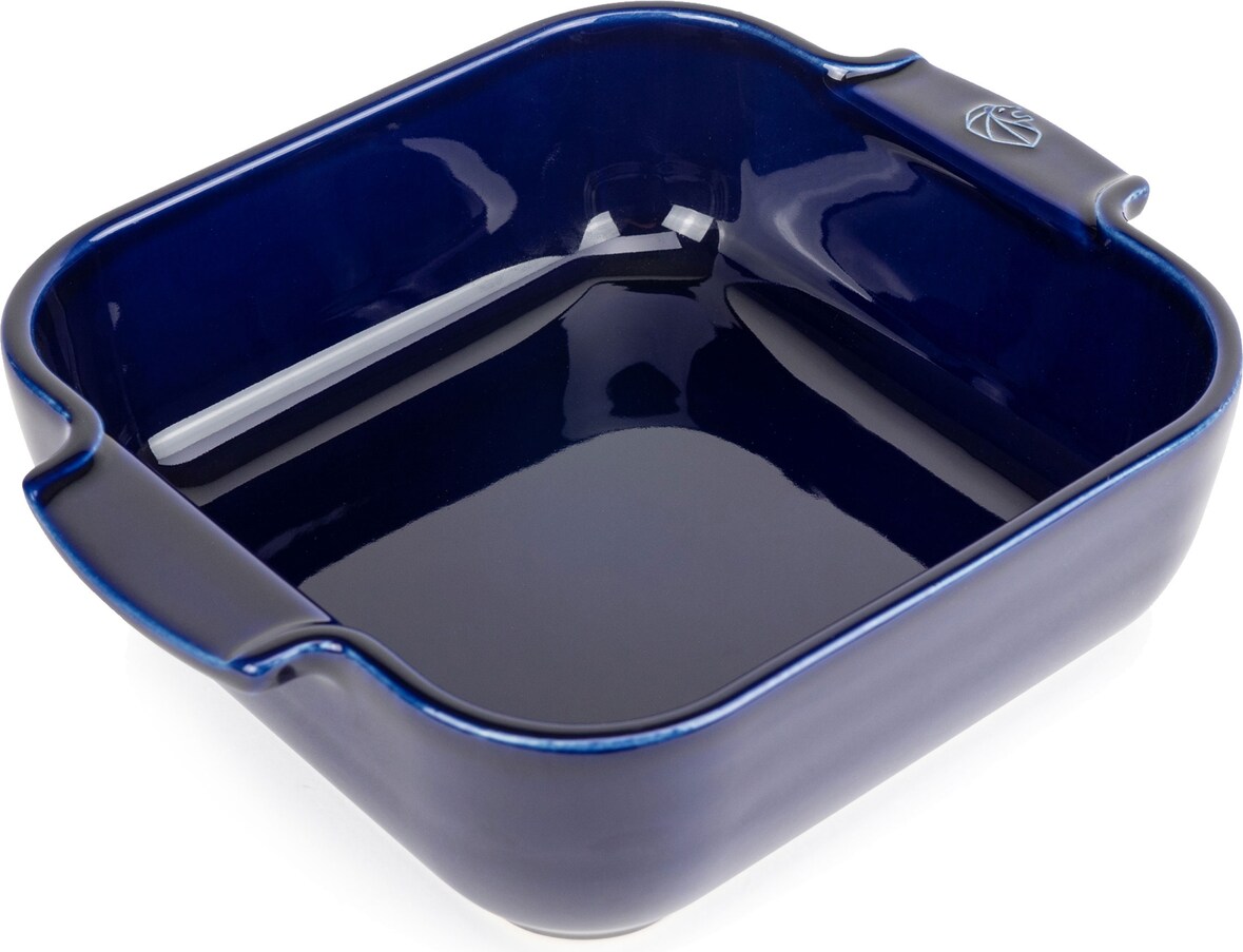 PEUGEOT Keramik Auflaufform APPOLIA 21cm Quadratisch Blau Spülmaschinenfest